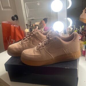 Air force pink suede